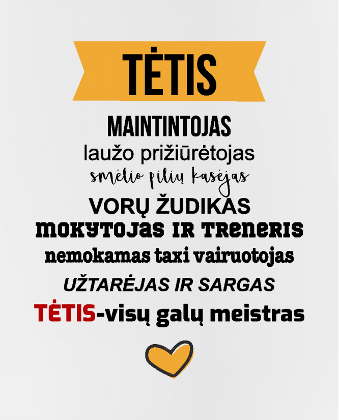 puodelis  tėtis visų galų meistars